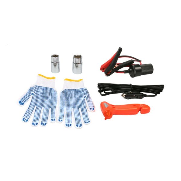 3-Ton 12V Electric Hydraulic Jack Kit with Impact Wrench & Inflator