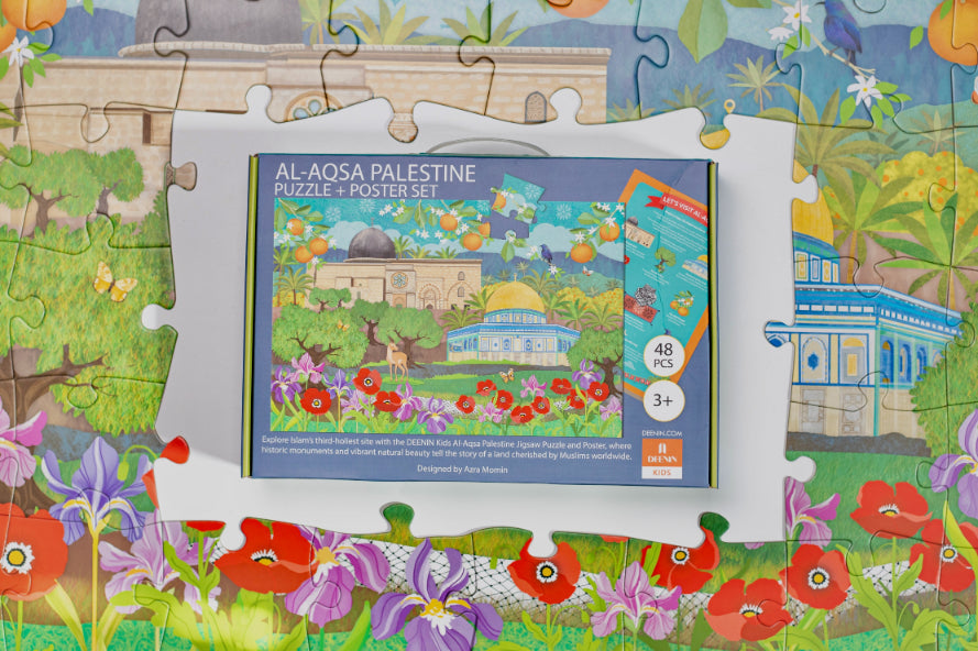 DEENIN Kids' Al-Aqsa Palestine Puzzle + Poster Set