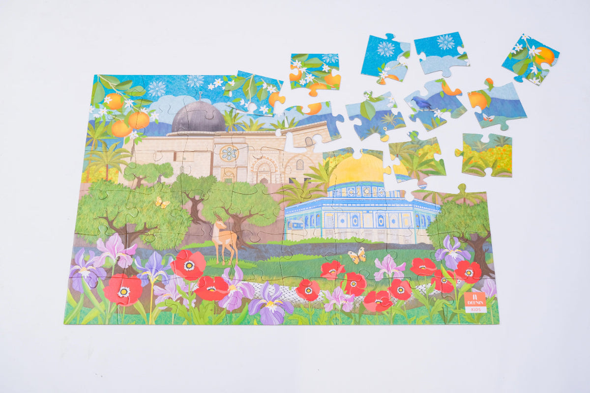 DEENIN Kids' Al-Aqsa Palestine Puzzle + Poster Set