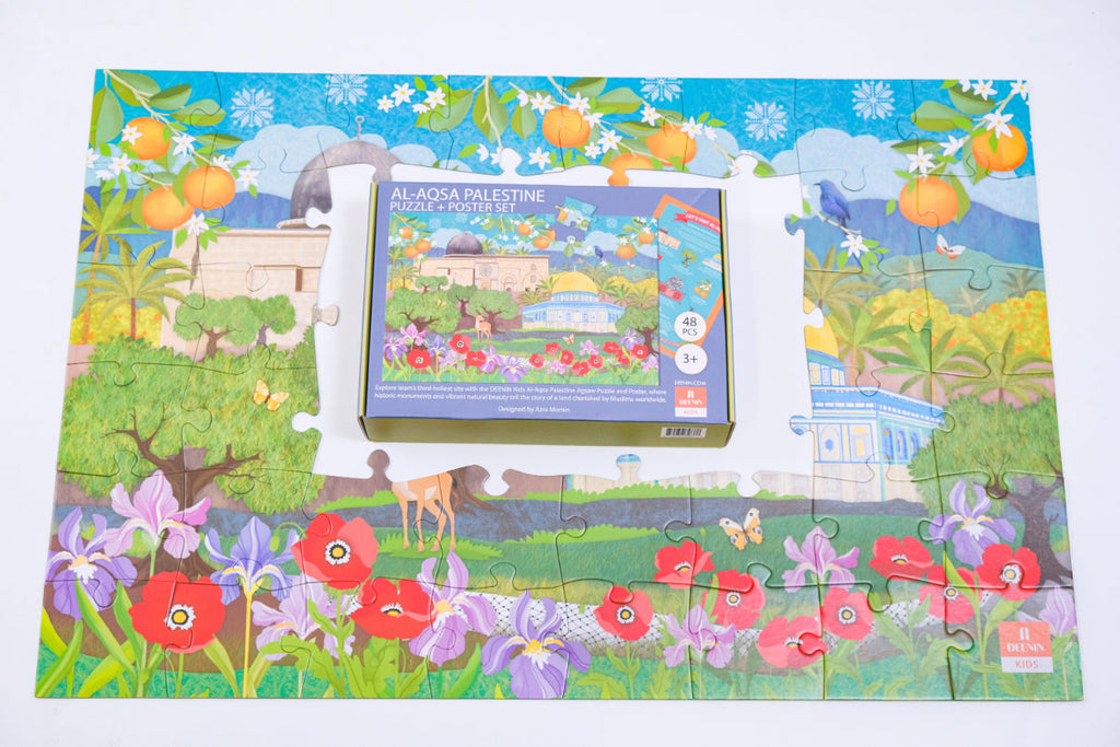DEENIN Kids' Al-Aqsa Palestine Puzzle + Poster Set