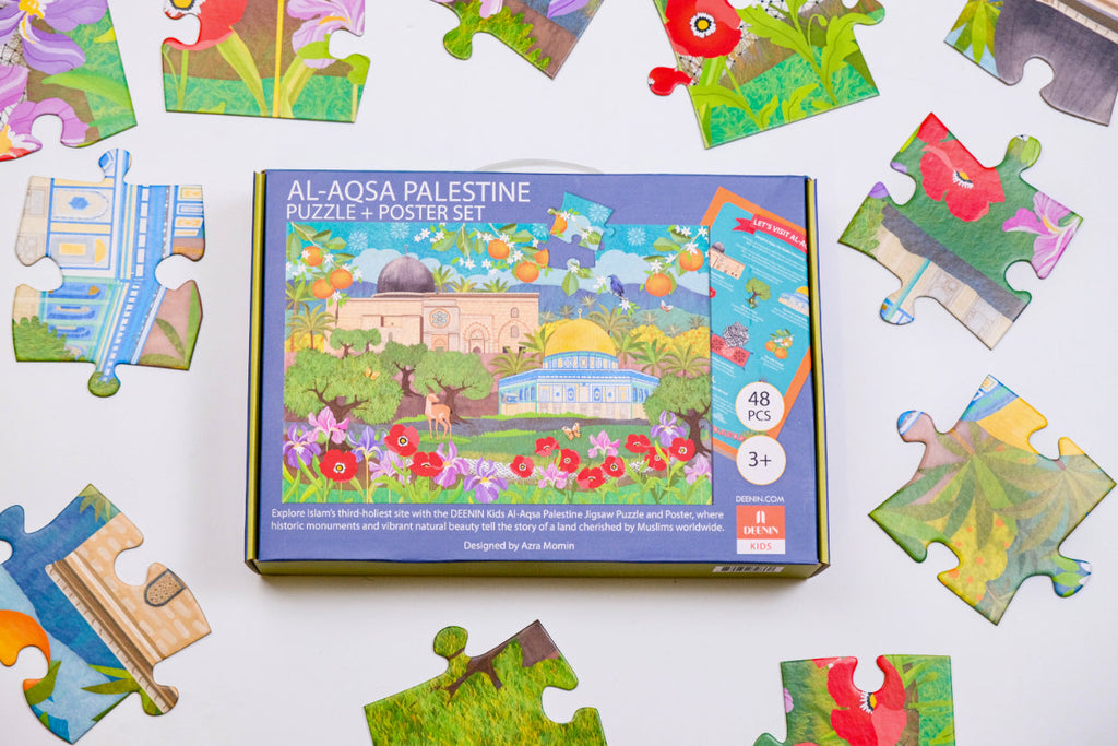 DEENIN Kids' Al-Aqsa Palestine Puzzle + Poster Set