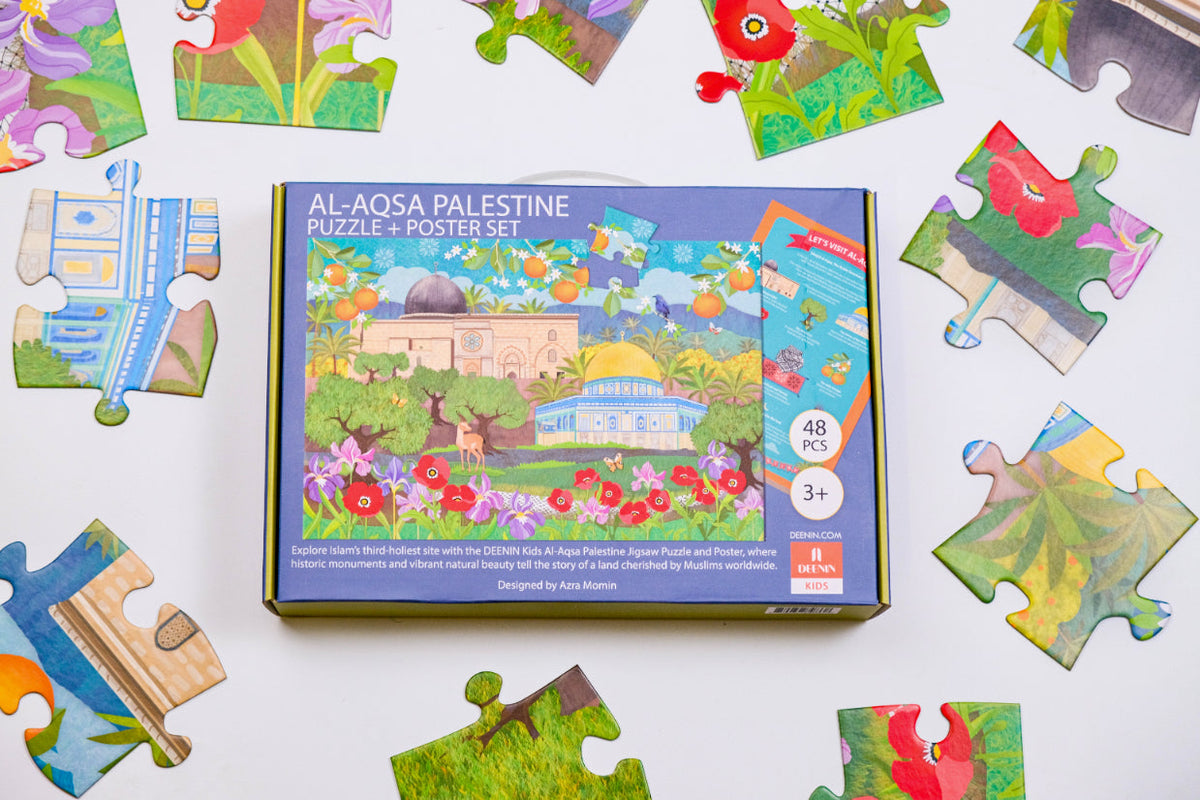 DEENIN Kids' Al-Aqsa Palestine Puzzle + Poster Set