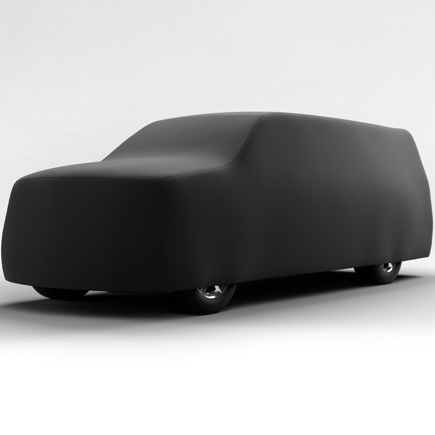Black Satin BL - Black Car Cover for Dodge Ram 1500 2001 Regular Cab Pickup 8.0 Feet Bed with Camper Shell