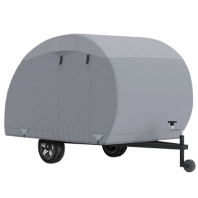 Silver Shield 3L - RV Cover for Teardrop Trailer Up to 17'7" Feet Long with Door in Back